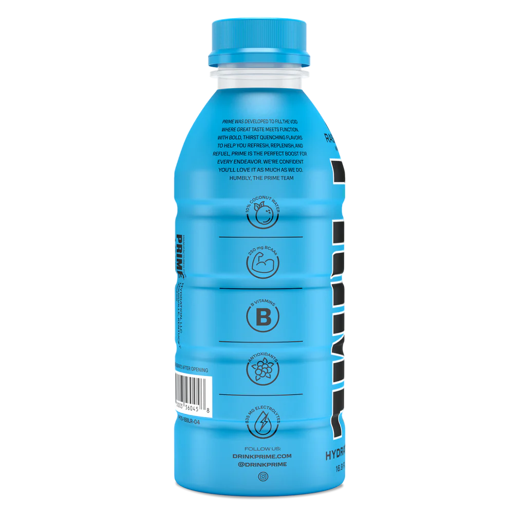 BEBIDA PRIME ENERGY DRINK HYDRATION | BLUE RASPBERRY 500ML