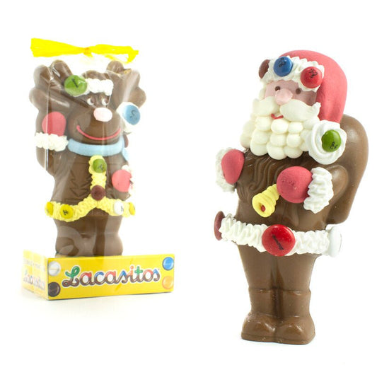 Figura Navideña de Chocolate y Lacasitos - Mono Banano