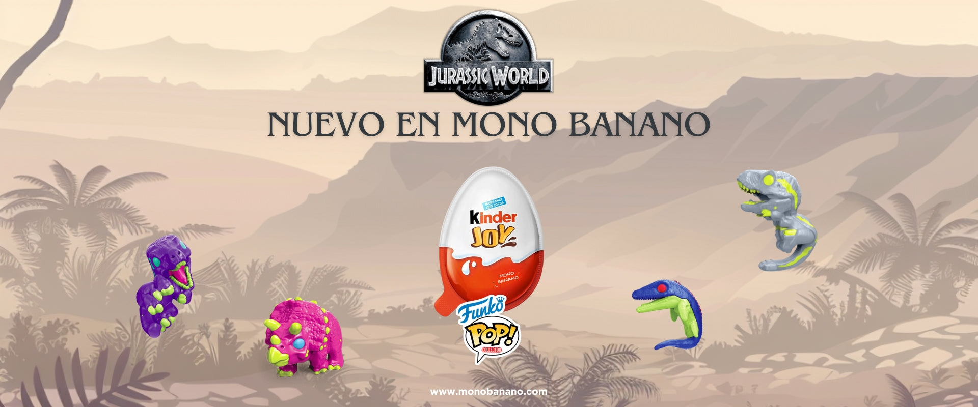 Huevo kinder joy jurassic world