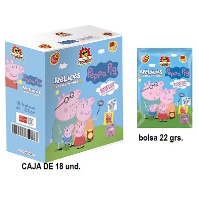 HELICES PEPPA PIG 18x22grs.